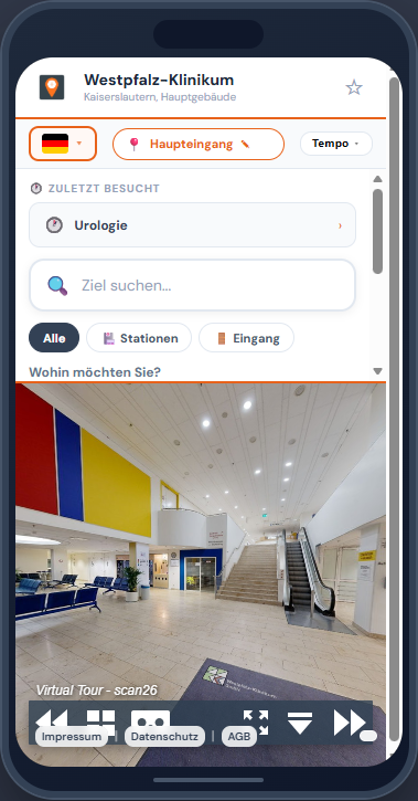 TARGEA Navigation Westpfalz-Klinikum